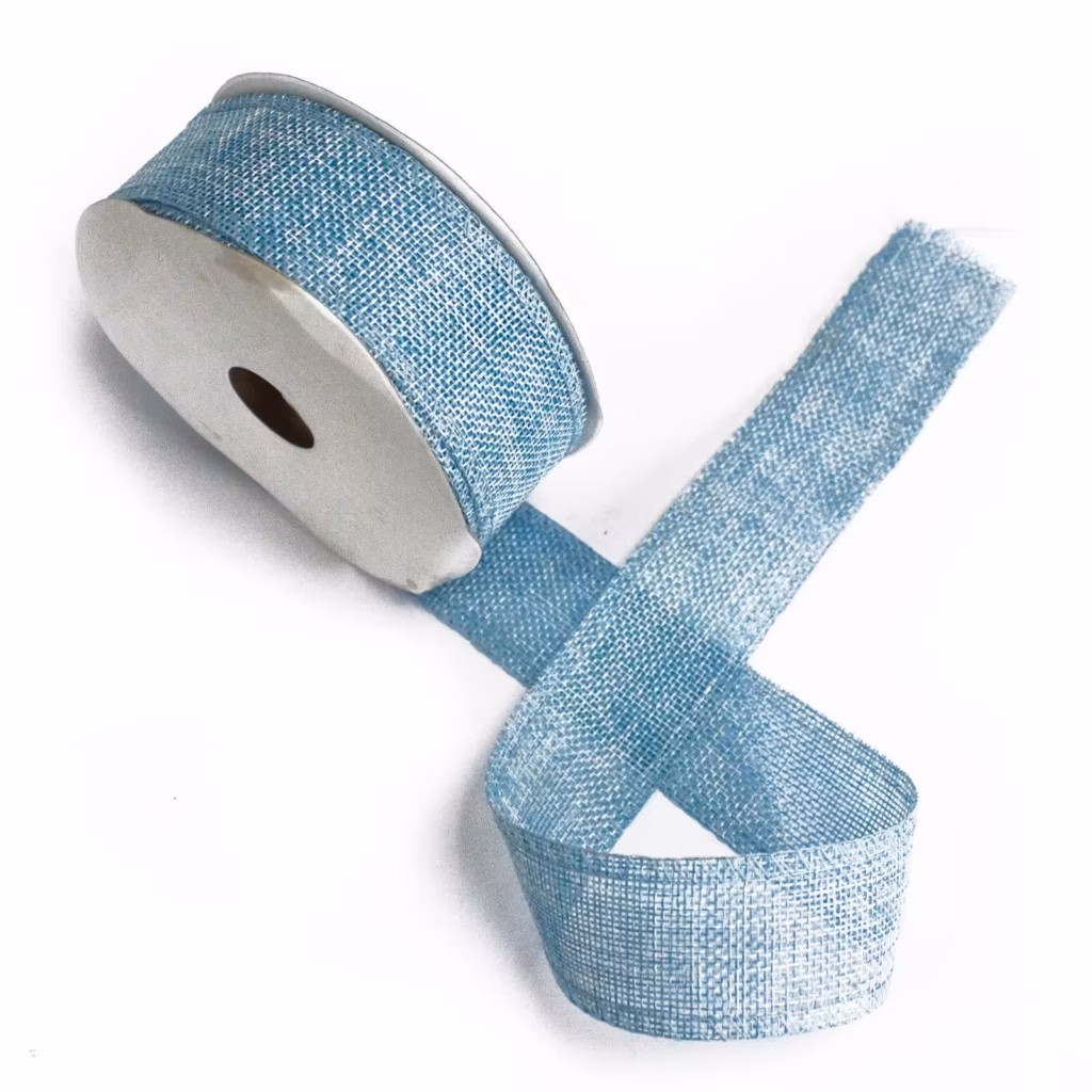 Natural Texture Ribbon 38mm x 20m – Baby Blue | www.artisangoods.co.uk Natural Texture Ribbon 38mm x 20m – Baby Blue | www.artisangoods.co.uk