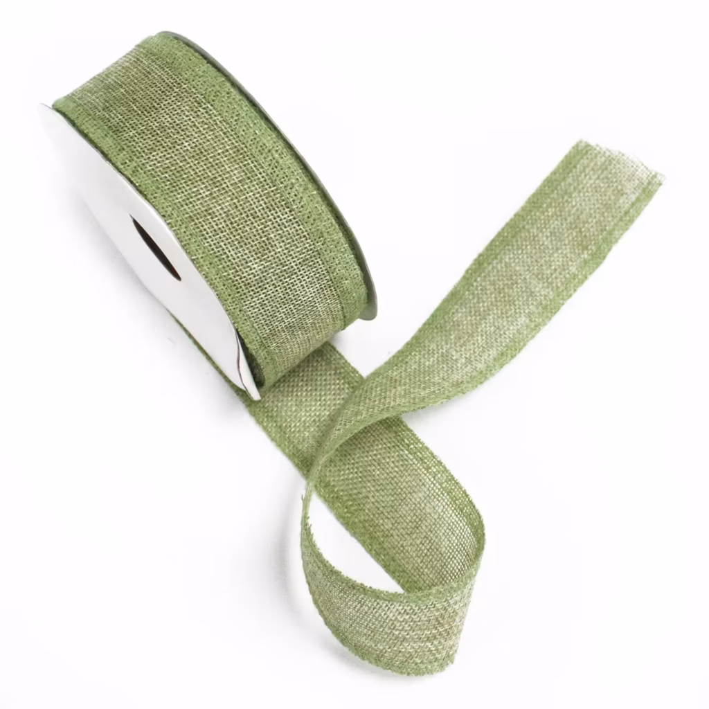 Natural Texture Ribbon 38mm x 20m – Moss | www.artisangoods.co.uk Natural Texture Ribbon 38mm x 20m – Moss | www.artisangoods.co.uk