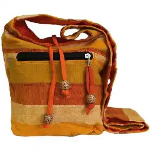 Nepal Sling Bag – Sunrise Orange | www.artisangoods.co.uk