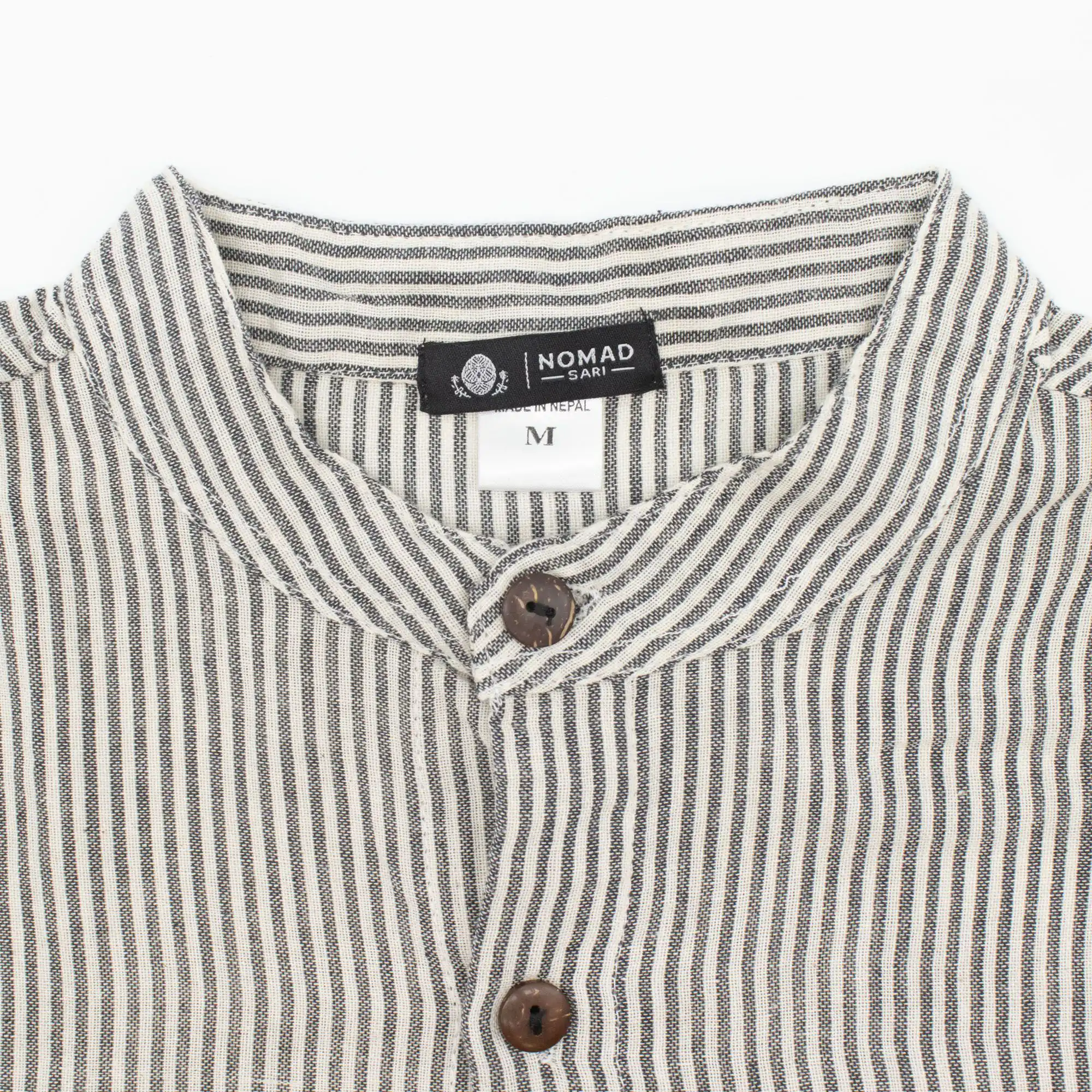 Nomad Sari Grandad Shirt - Grey Stone - Large
