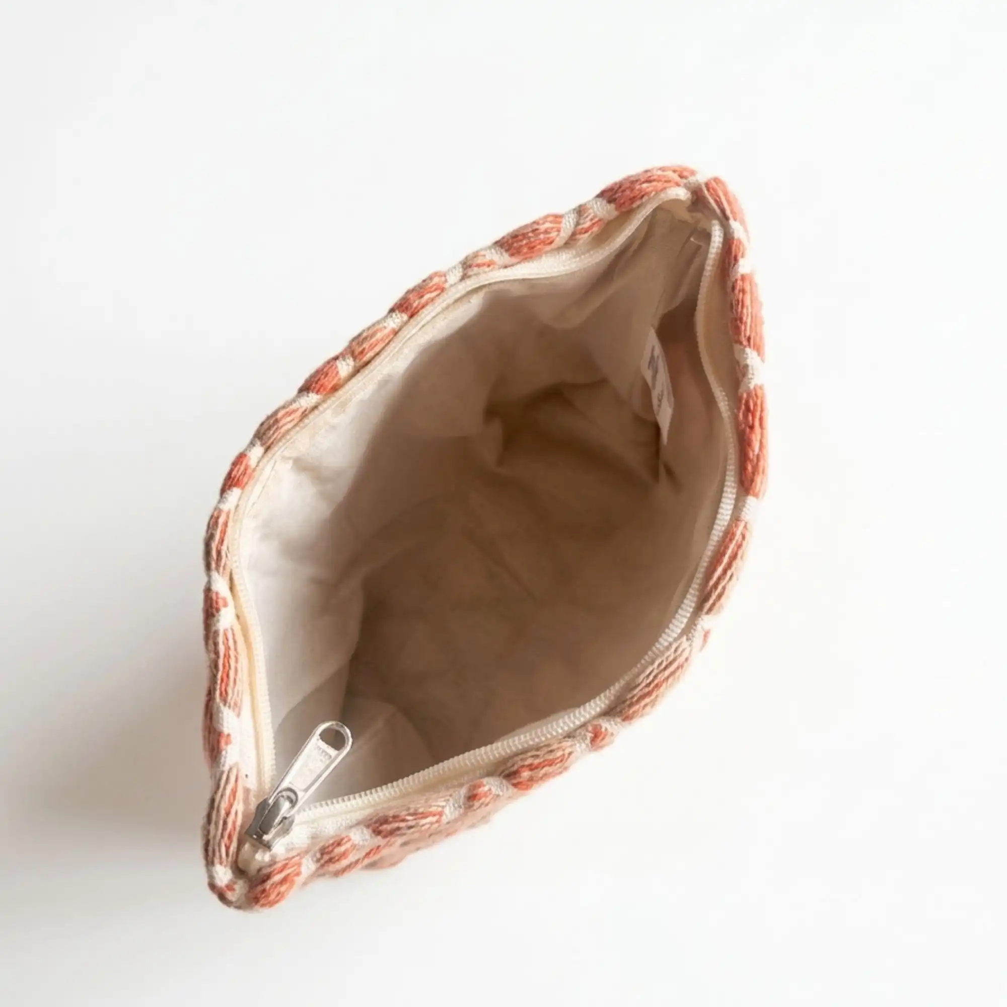 Nomad Sari Indian Jacquard Toiletry Bag - Rose Lattice