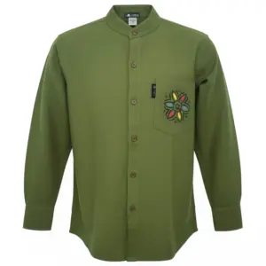 Nomad Sari Kathmandu Shirt - Forest Green - XXL