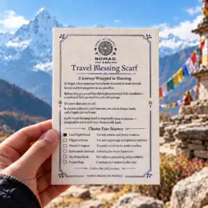 Nomad Sari - Travel Blessing Scarf - 170x50cm - Last Flight Home