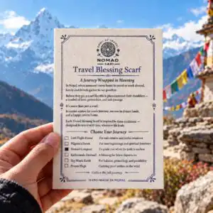 Nomad Sari - Travel Blessing Scarf - 170x50cm - Nomad Comass