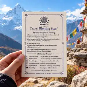 Nomad Sari - Travel Blessing Scarf - 170x50cm - Prayer Flags