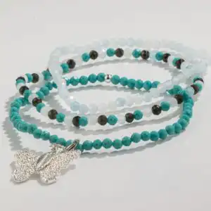 Nymph Spirit Gemstone Bracelet Set - Endless Ocean