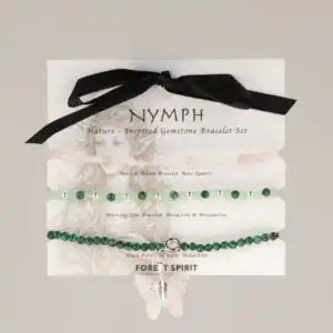 Nymph Spirit Gemstone Bracelet Set - Forest Spirit