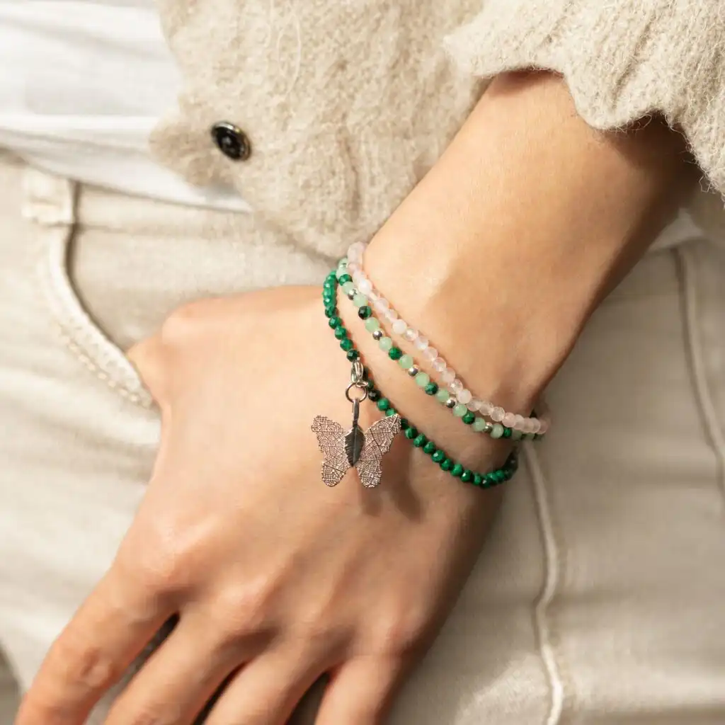 Nymph Spirit Gemstone Bracelet Set - Forest Spirit