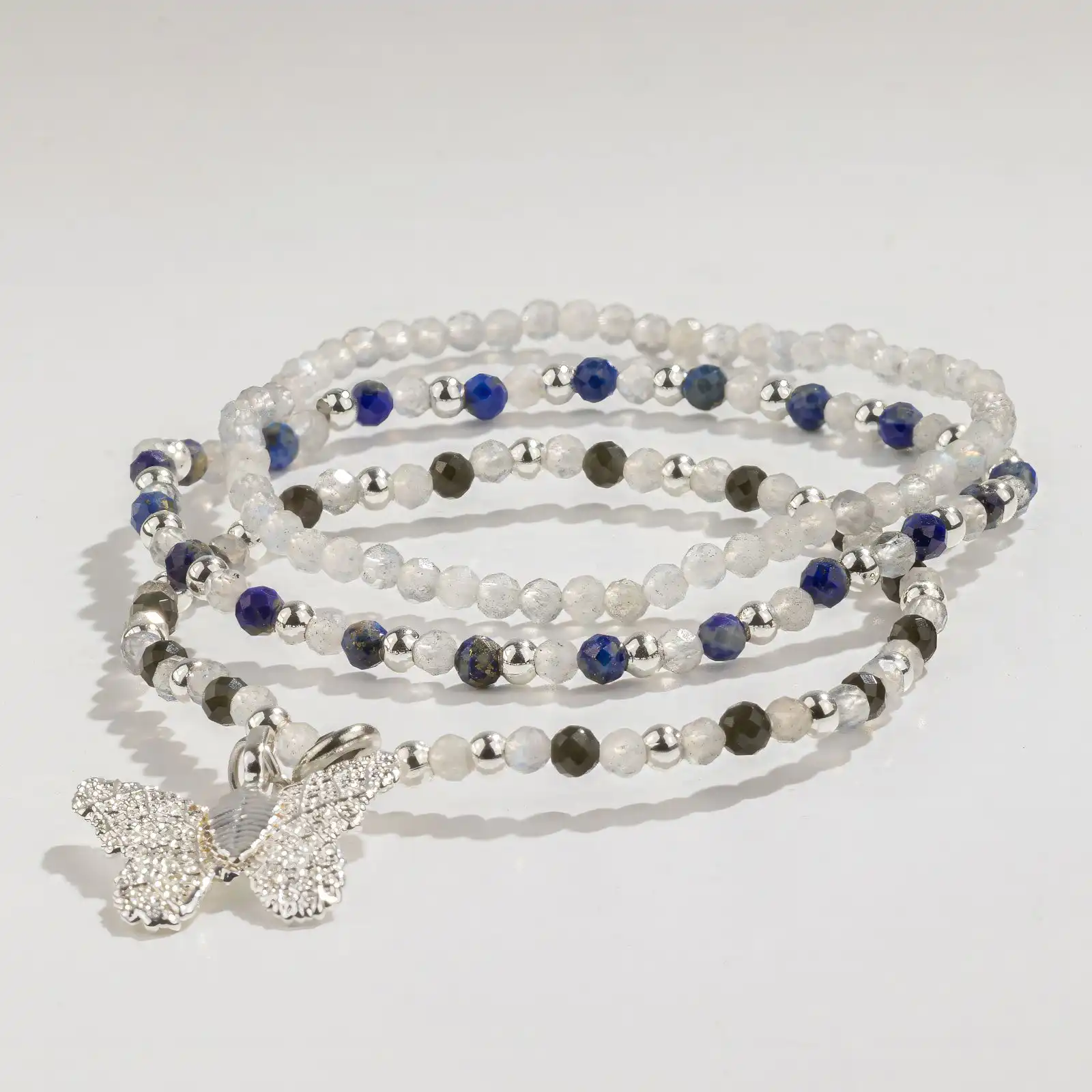 Nymph Spirit Gemstone Bracelet Set - Northern Lights