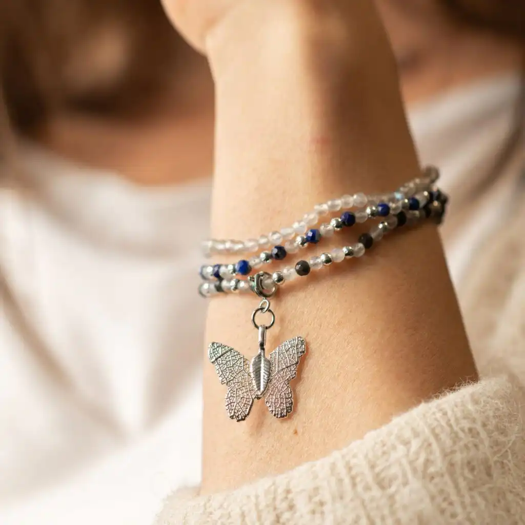 Nymph Spirit Gemstone Bracelet Set - Northern Lights