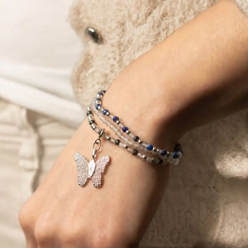 Nymph Spirit Gemstone Bracelet Set - Northern Lights
