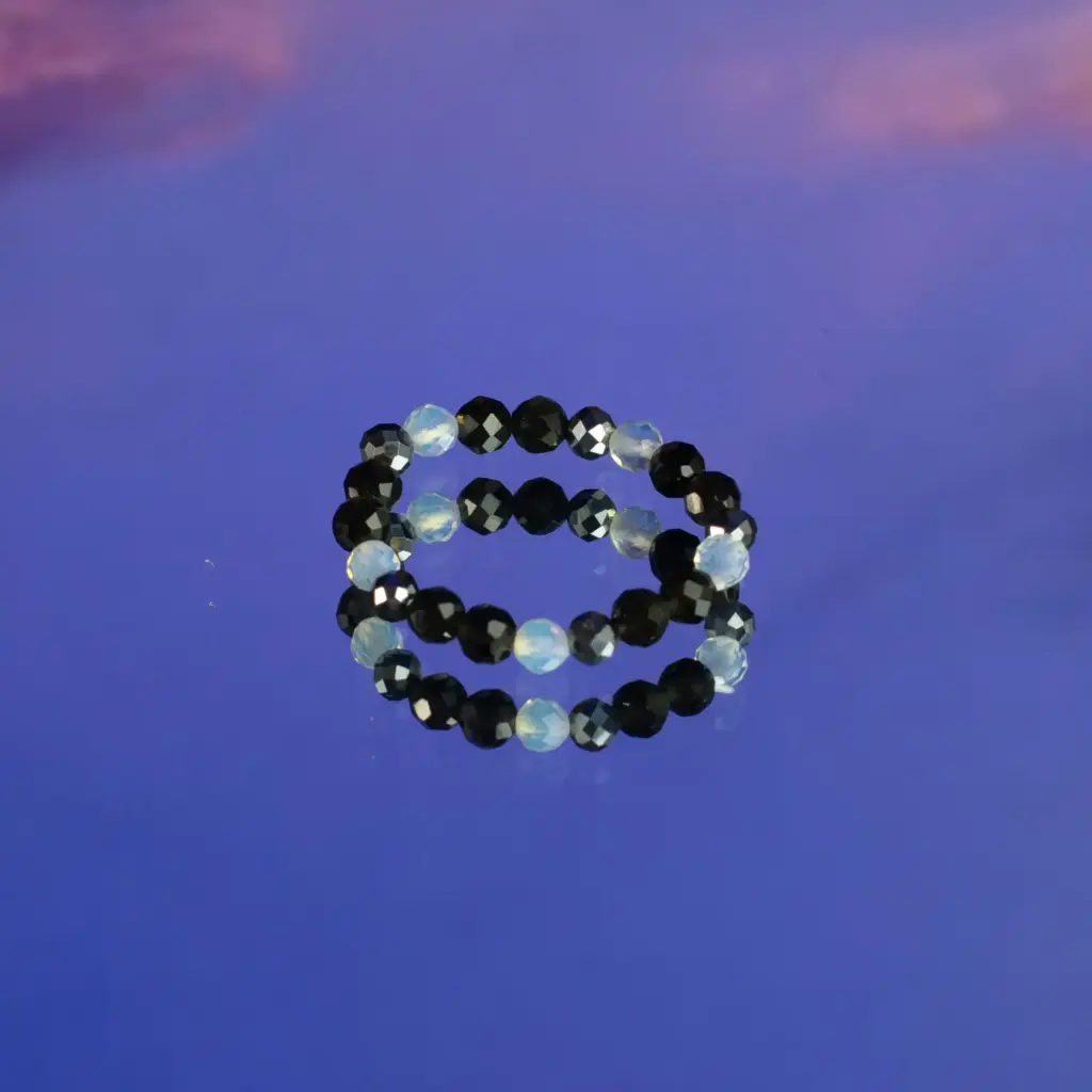 Nymph Spirit Gemstone Ring Set - Full Moon