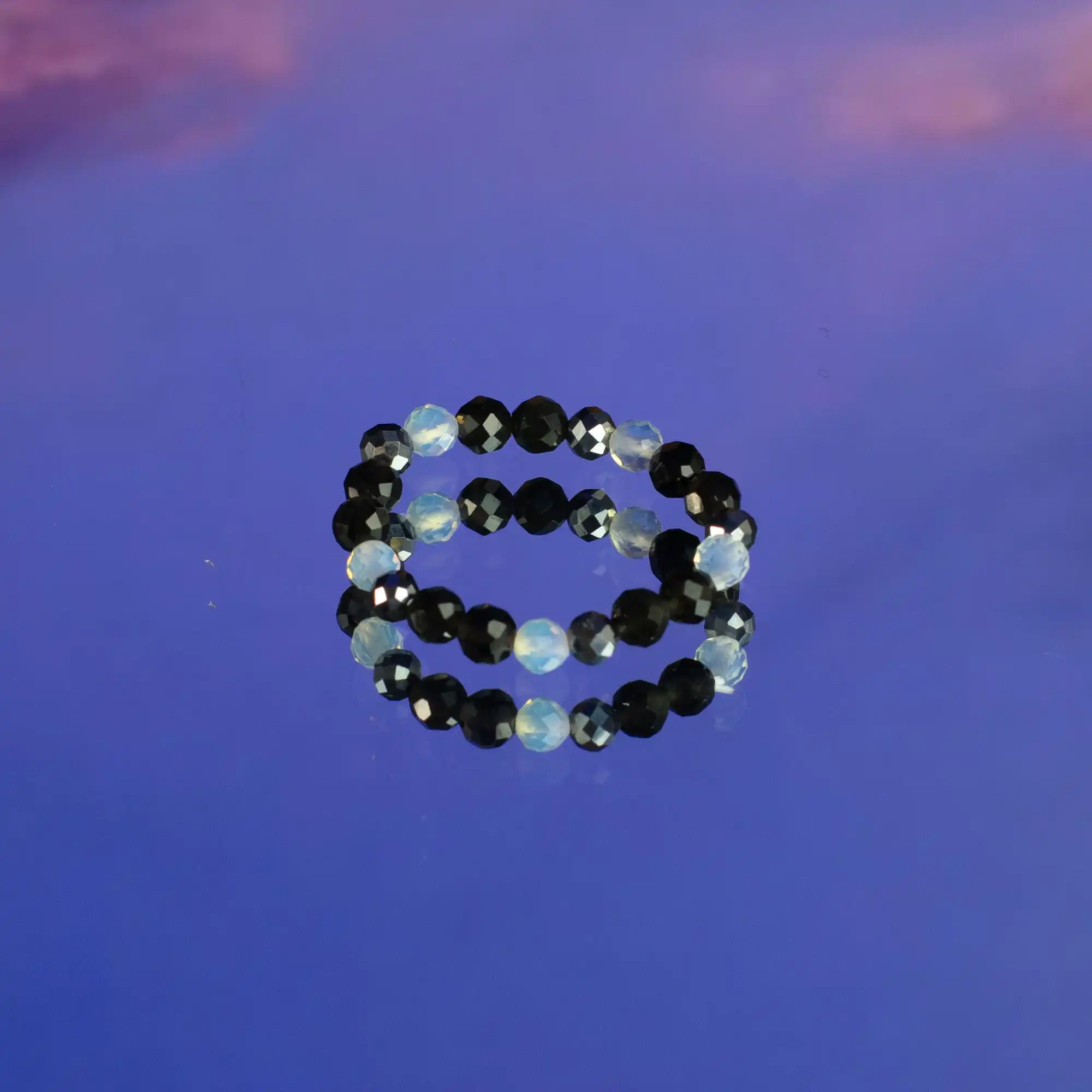 Nymph Spirit Gemstone Ring Set - Full Moon