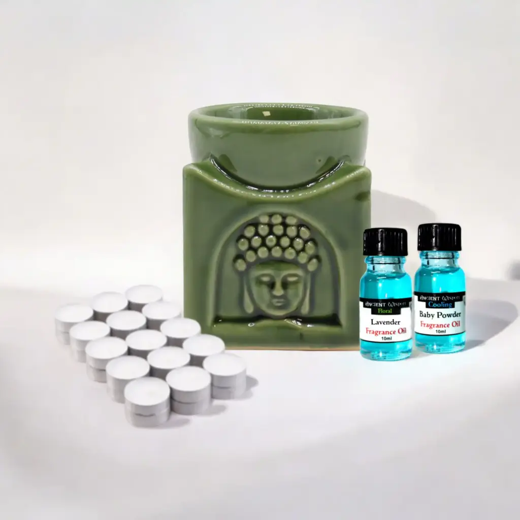 Oil Burner, Fragrance Oils & Tealights Kit | www.artisangoods.co.uk