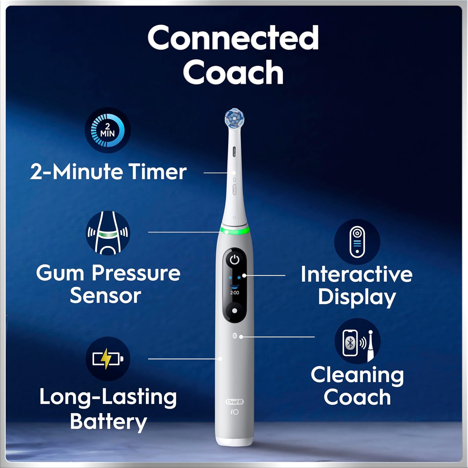 Oral-B iO6 Electric Toothbrush Grey with Travel Case and Spare Head