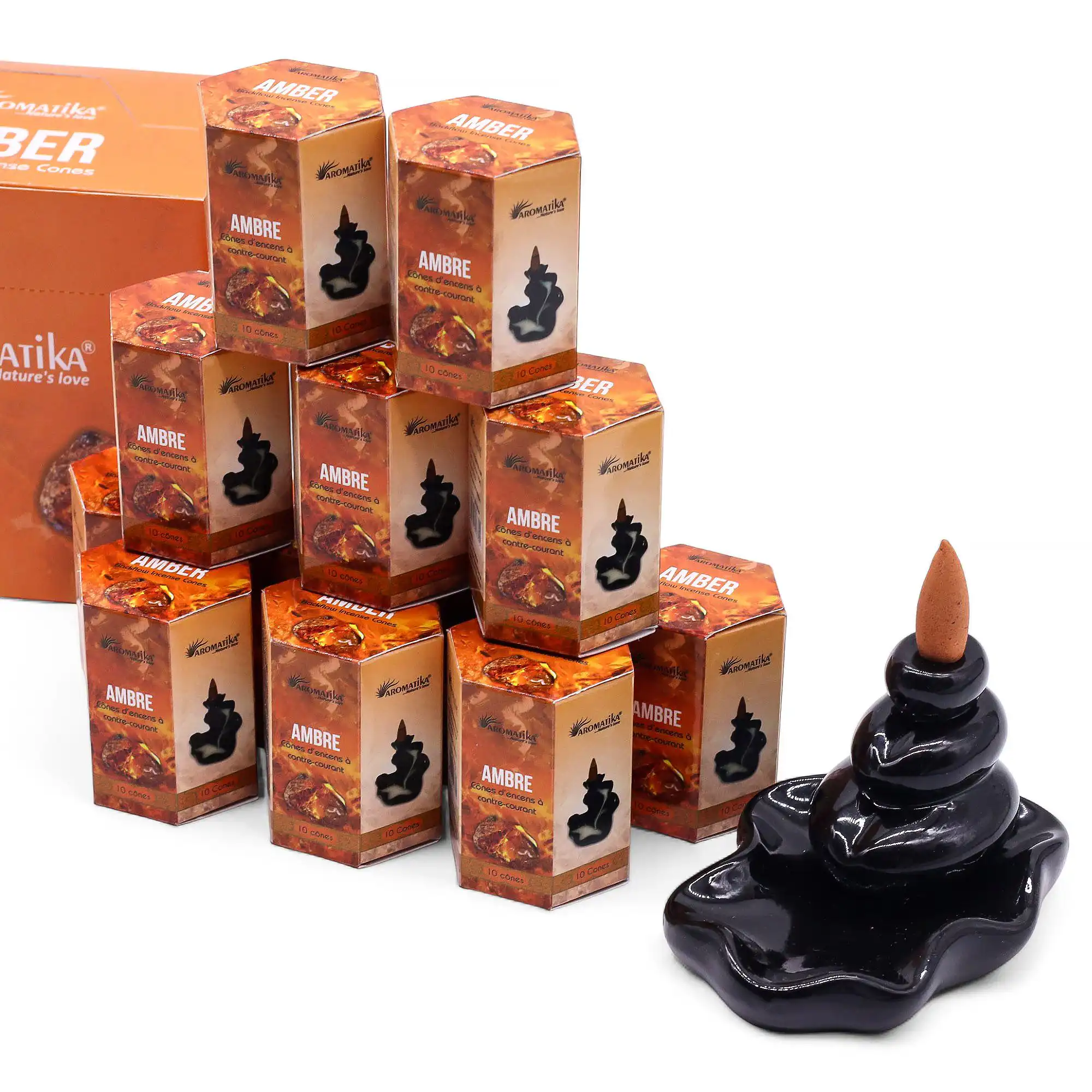 Pack of 10 Masala Backflow Incense – Amber | www.artisangoods.co.uk 4 Pack of 10 Masala Backflow Incense – Amber | www.artisangoods.co.uk 3