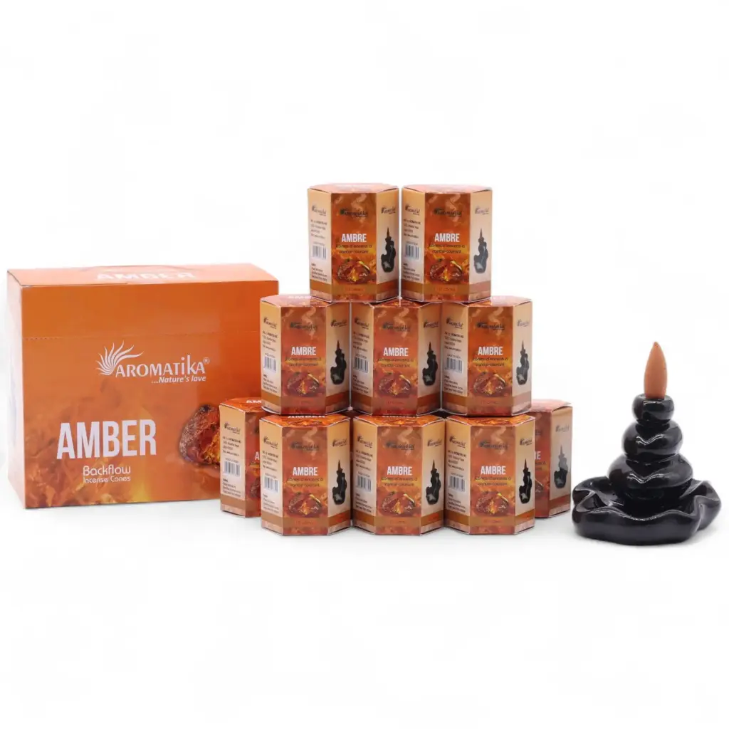 Pack of 10 Masala Backflow Incense – Amber | www.artisangoods.co.uk 2