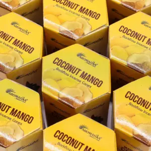 Pack of 10 Masala Backflow Incense – Coconut & Mango | www.artisangoods.co.uk 6