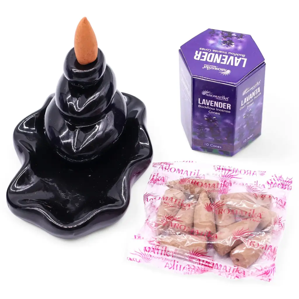 Pack of 10 Masala Backflow Incense – Lavender | www.artisangoods.co.uk 4