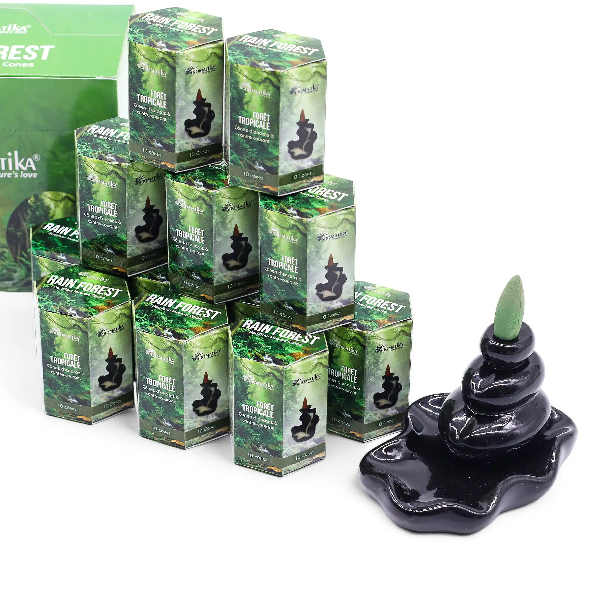 Pack of 10 Masala Backflow Incense – Rain Forest | www.artisangoods.co.uk 3 Pack of 10 Masala Backflow Incense – Rain Forest | www.artisangoods.co.uk 2