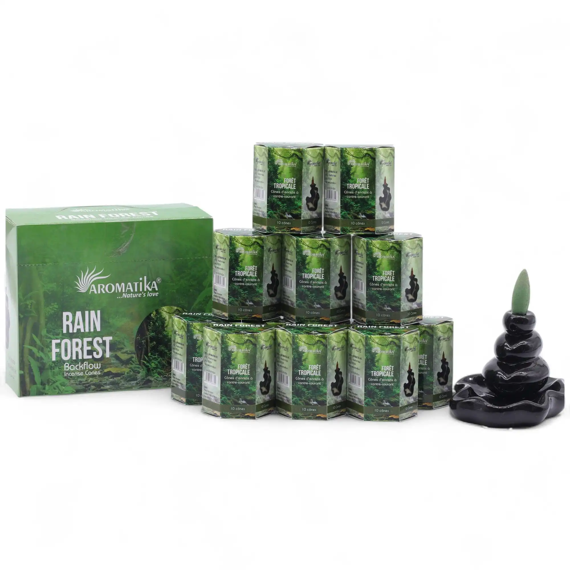 Pack of 10 Masala Backflow Incense – Rain Forest | www.artisangoods.co.uk 2 Pack of 10 Masala Backflow Incense – Rain Forest | www.artisangoods.co.uk 1