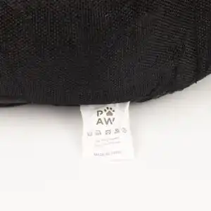 PAW Bed – Large Royal Crown – Black & Grey – 60 × 60 × 26cm