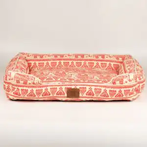 PAW Bed – Lucky Elephant – Red – 60 × 50 × 14cm