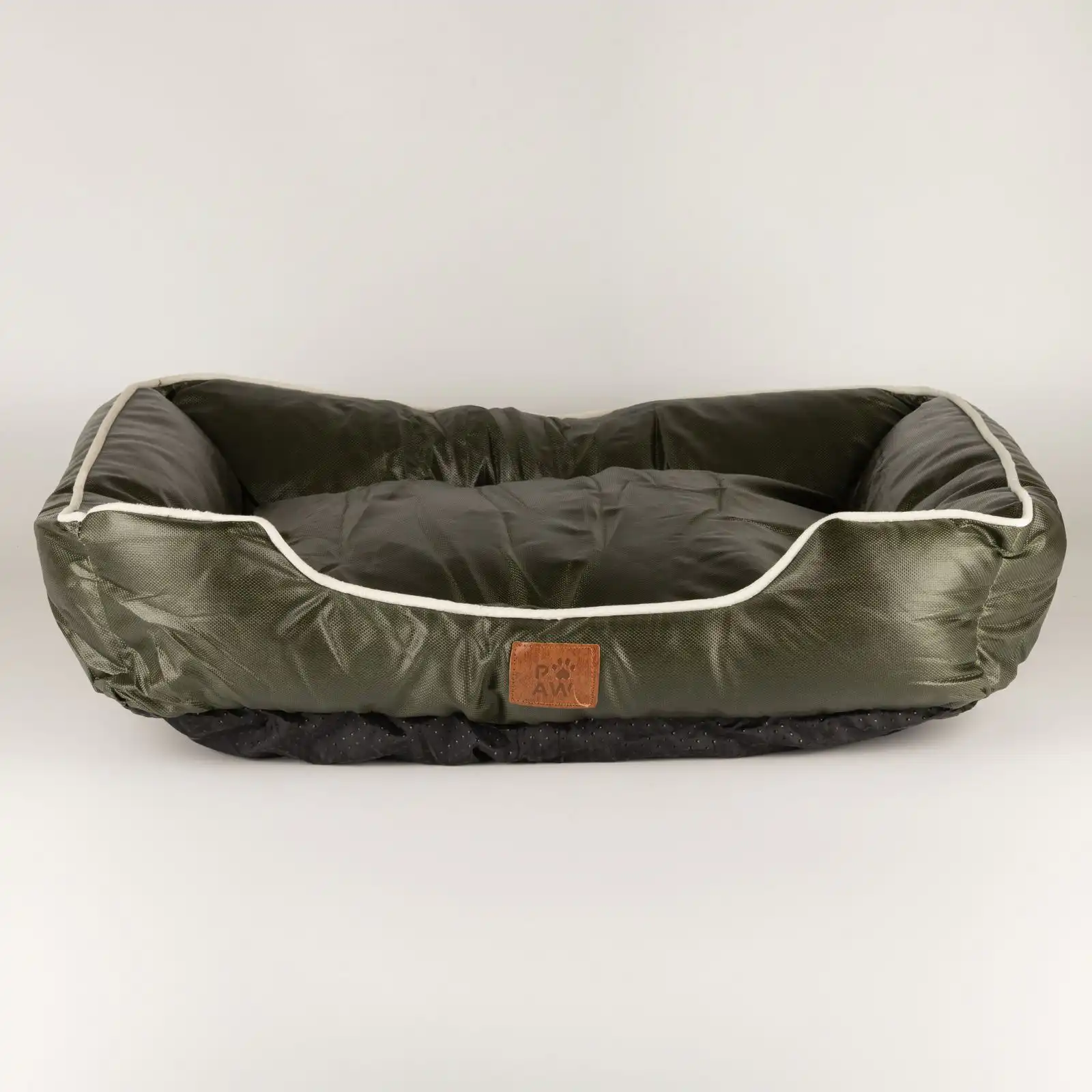 PAW Bed – Small Khaki Green – 60 × 50 × 15cm