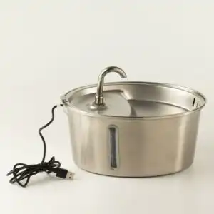 PAW Food Bowls - Electric Water Fountain 2.5 Liter - USB - Stainless Steal (304)