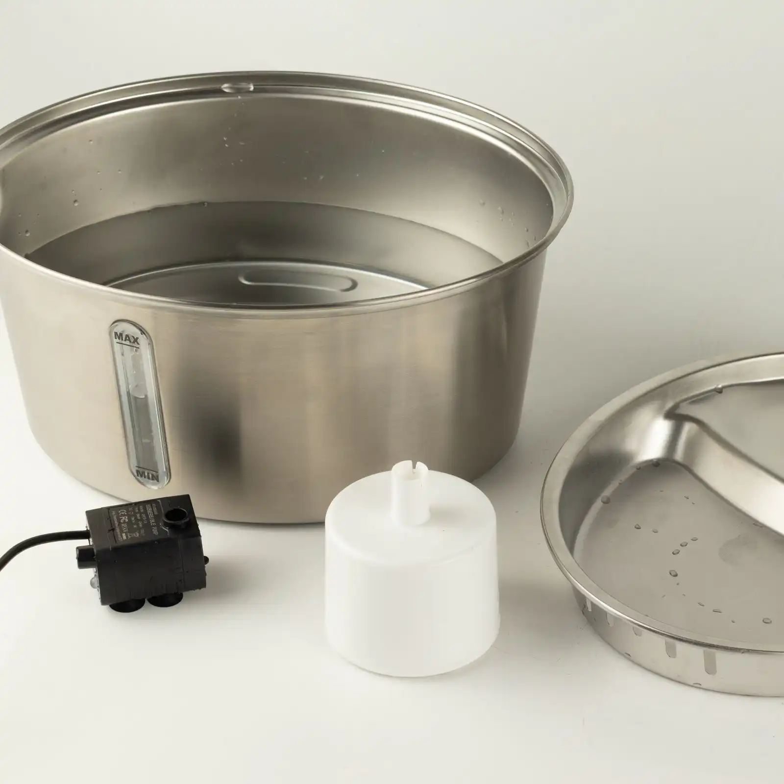 PAW Food Bowls - Electric Water Fountain 2.5 Liter - USB - Stainless Steal (304)
