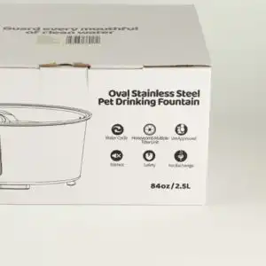 PAW Food Bowls - Electric Water Fountain 2.5 Liter - USB - Stainless Steal (304)