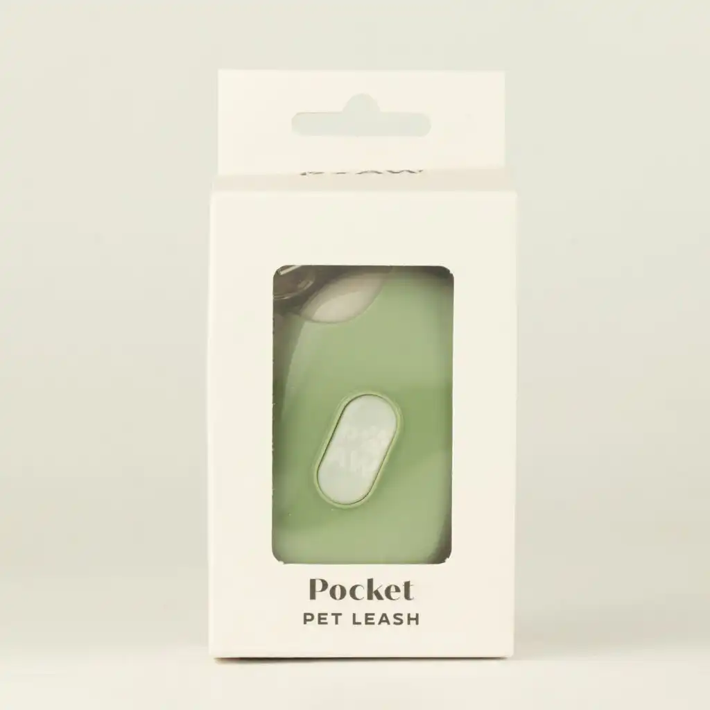 Paw Pet Leash - Pocket Pod - Green - 1.5m