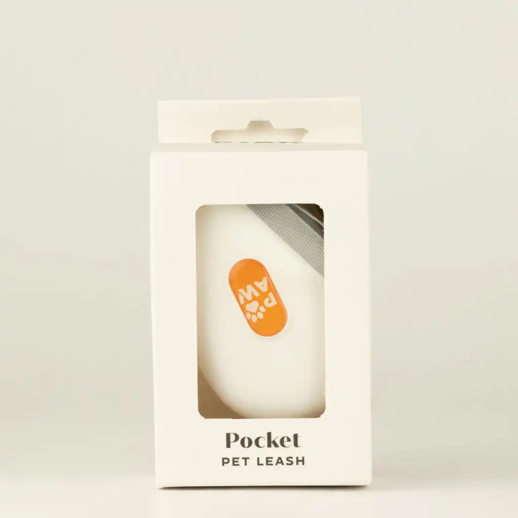 Paw Pet Leash - Pocket Pod - White - 1.5m