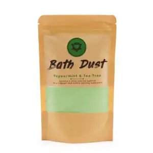 Peppermint & Tea Tree Bath Dust 190g | www.artisangoods.co.uk