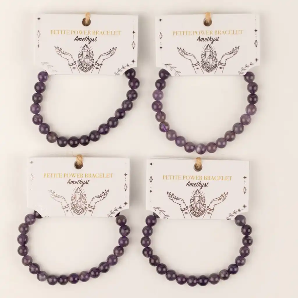 Petite Power Bracelet (17cmx6mm) - Amethyst