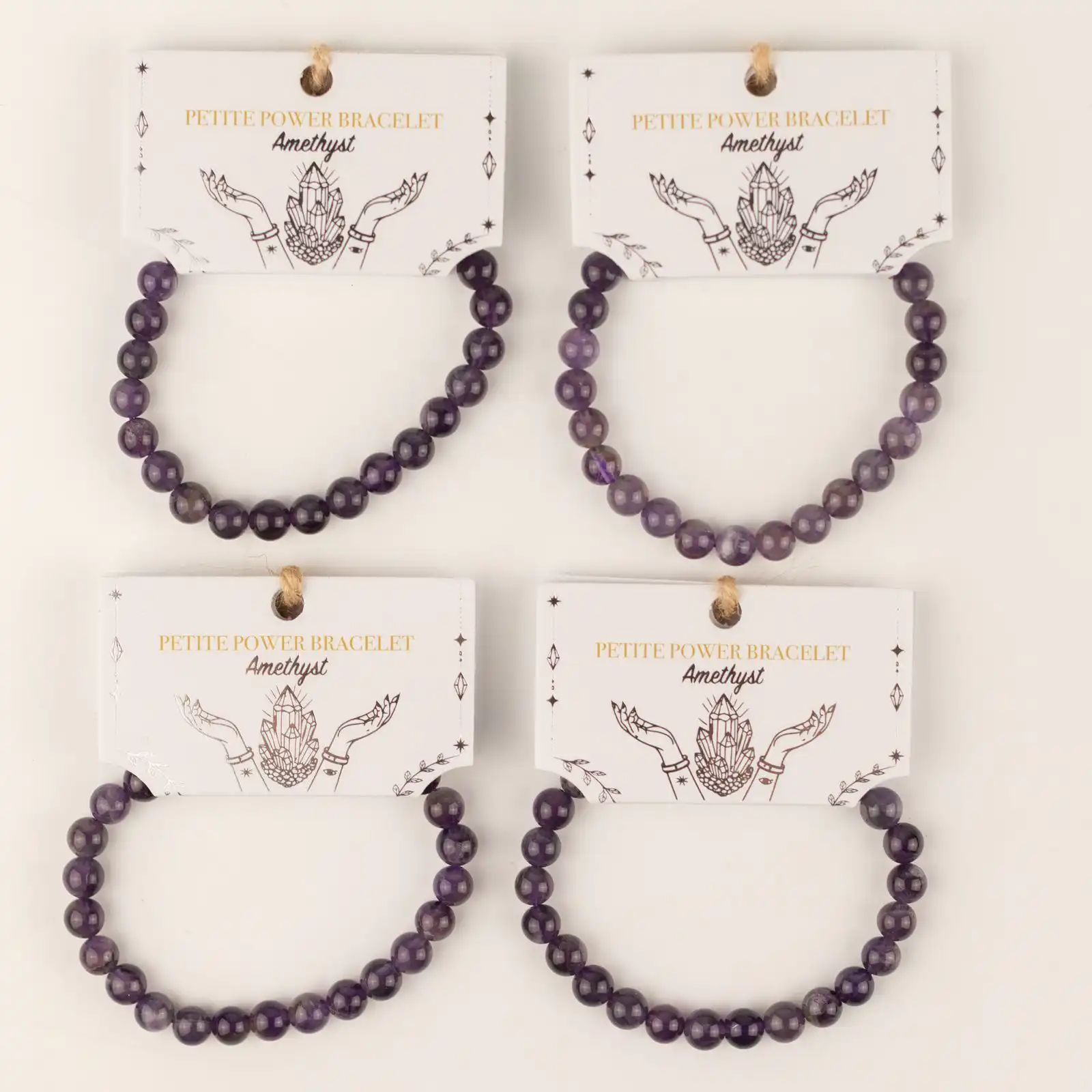 Petite Power Bracelet (17cmx6mm) - Amethyst