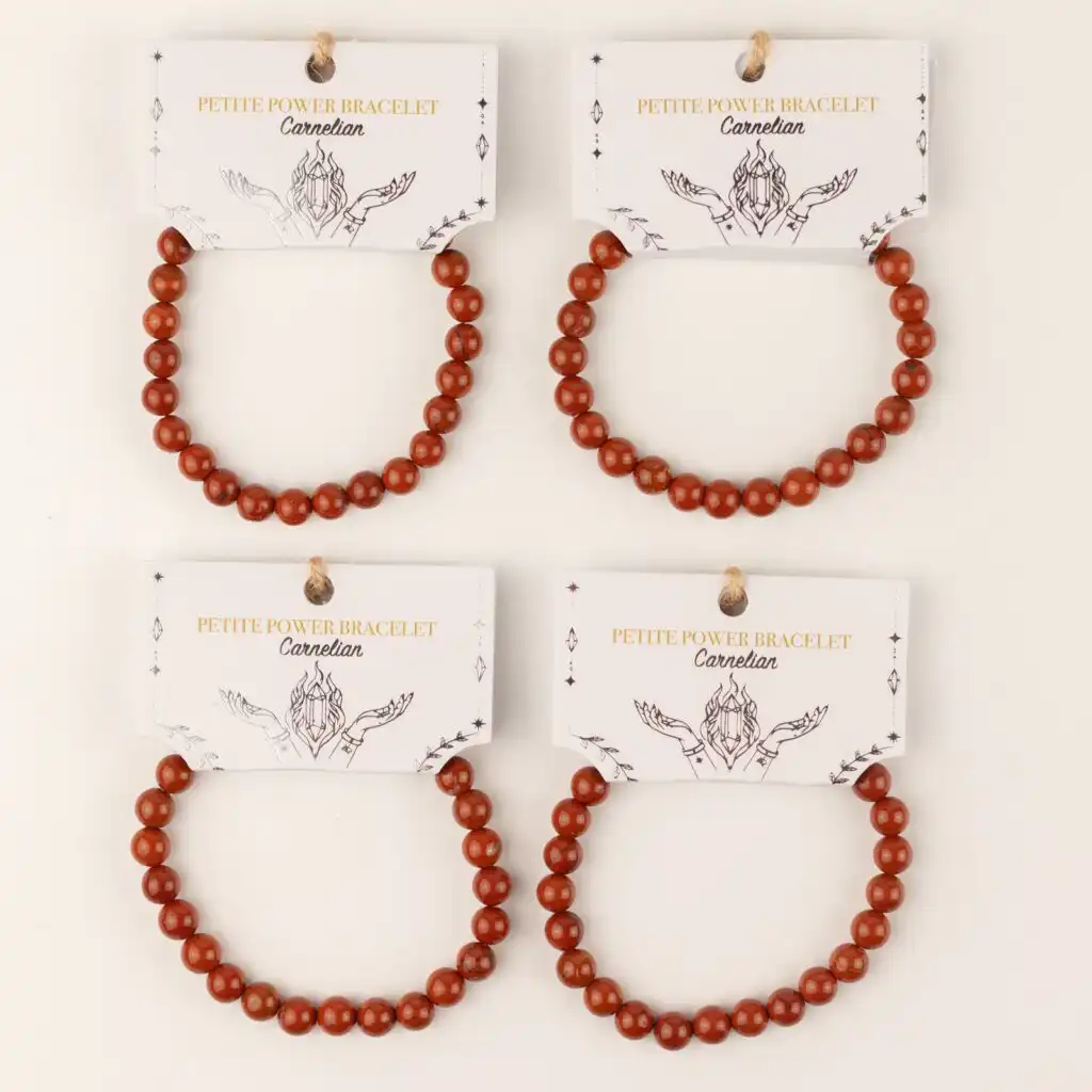 Petite Power Bracelet (17cmx6mm) - Carnelian