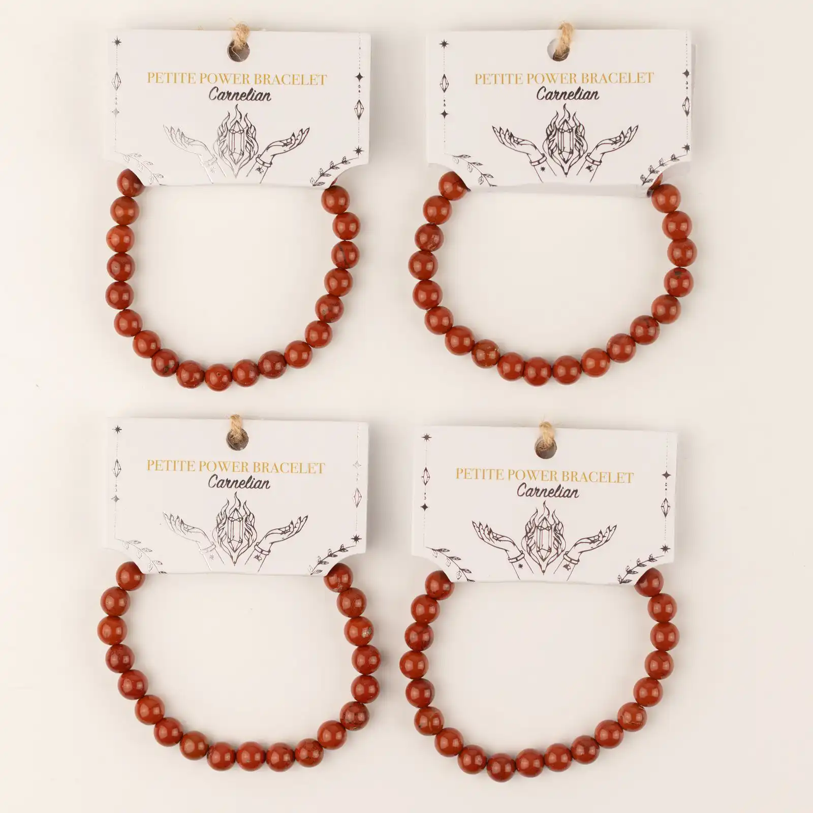 Petite Power Bracelet (17cmx6mm) - Carnelian