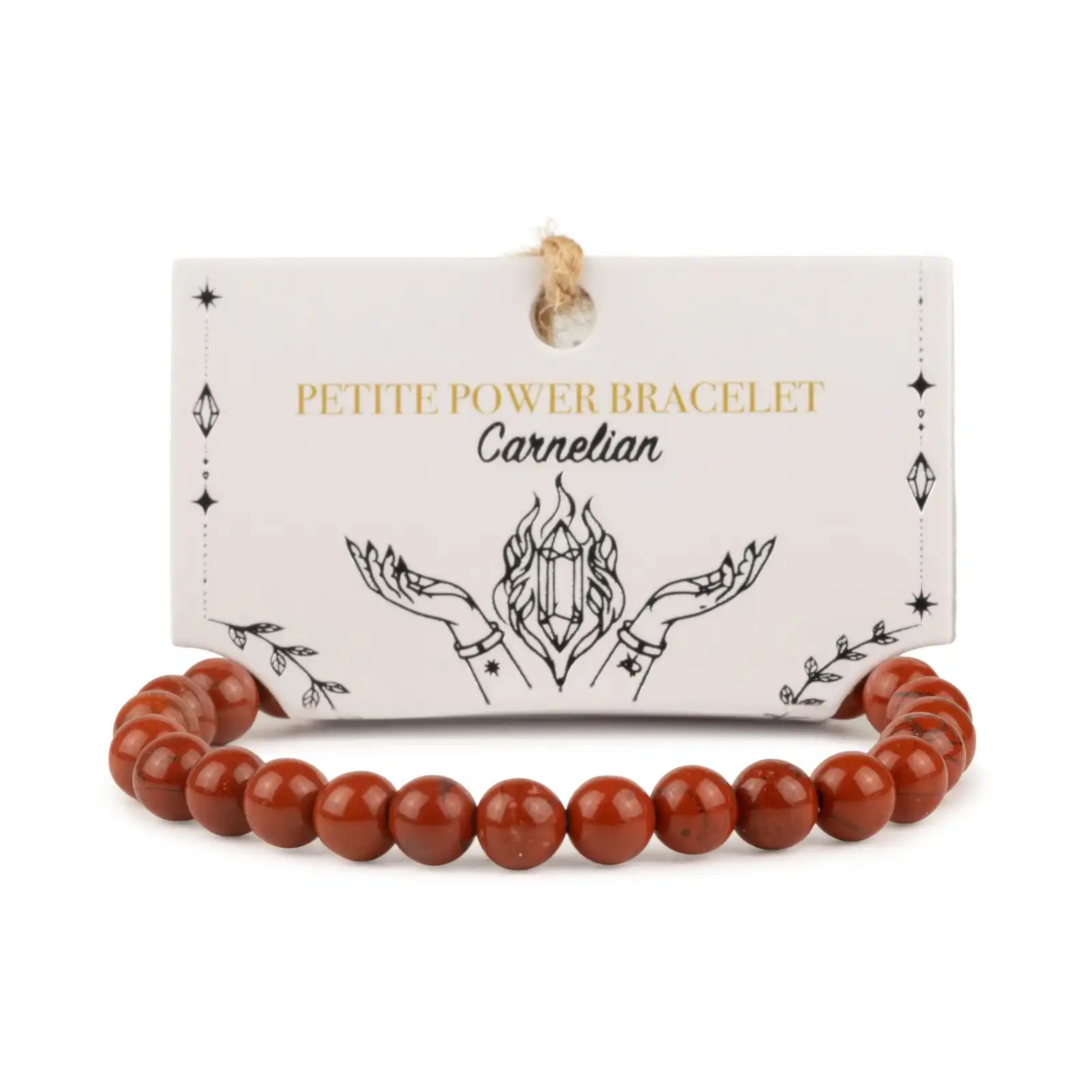 Petite Power Bracelet (17cmx6mm) - Carnelian