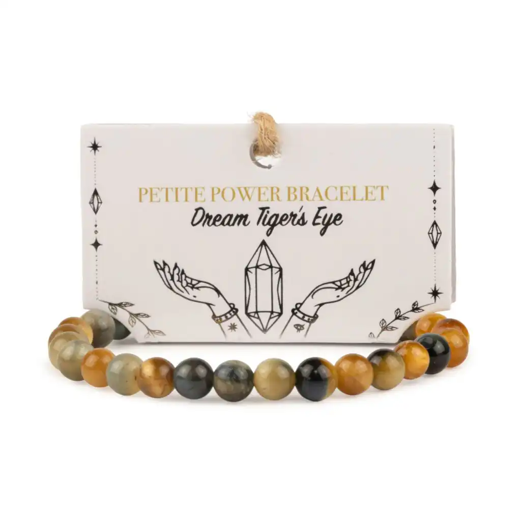 Petite Power Bracelet (17cmx6mm) - Dream Tigereye
