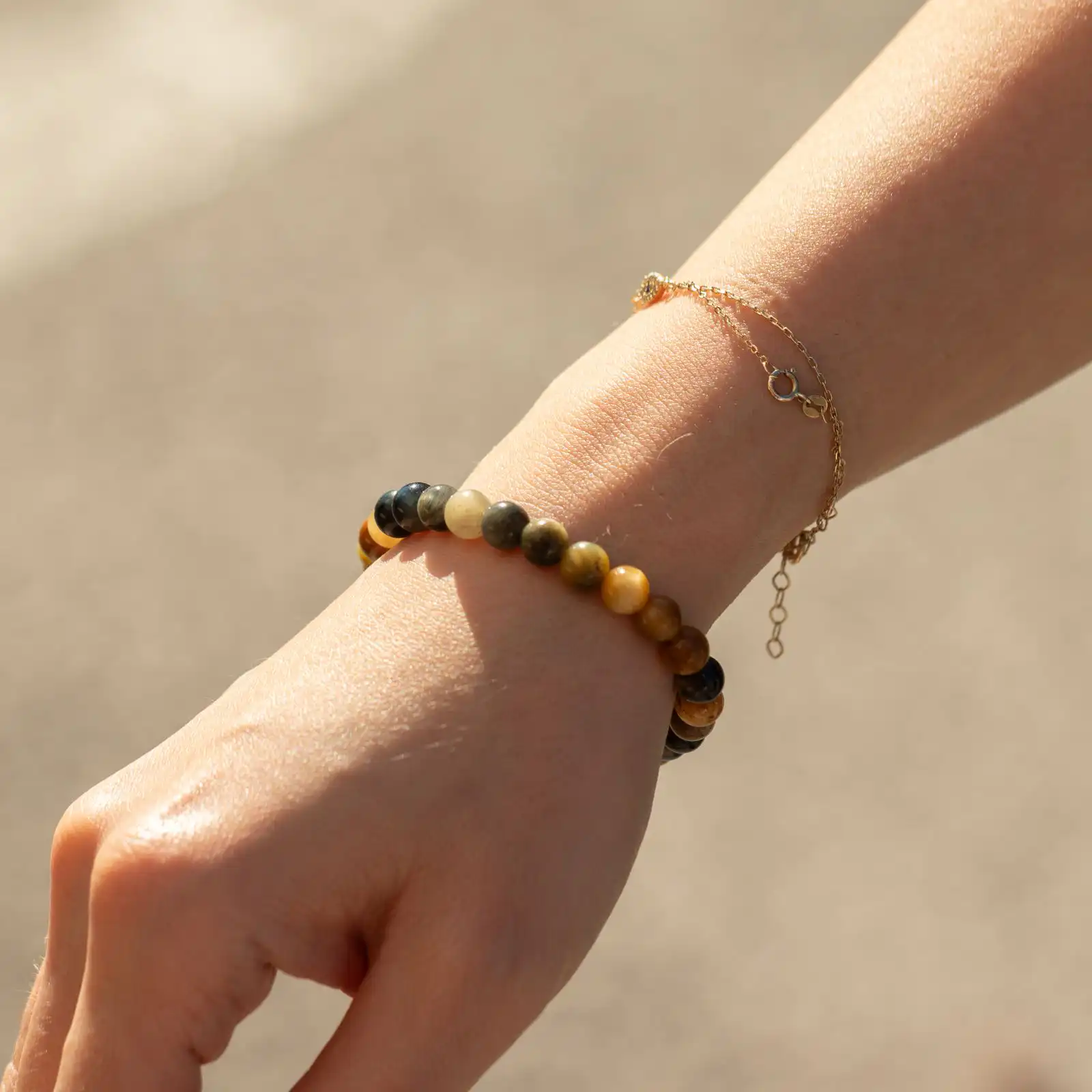 Petite Power Bracelet (17cmx6mm) - Dream Tigereye