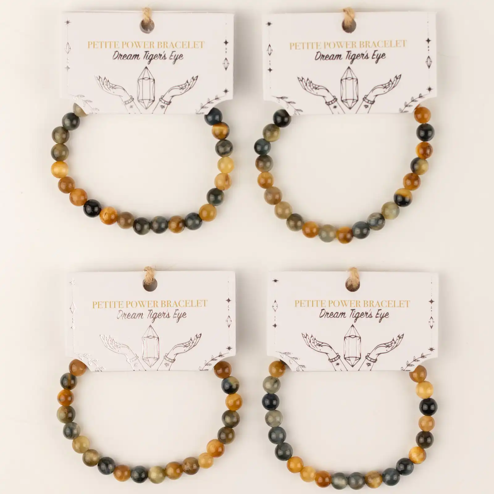 Petite Power Bracelet (17cmx6mm) - Dream Tigereye