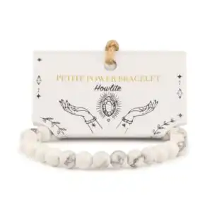 Petite Power Bracelet (17cmx6mm) - Howlite