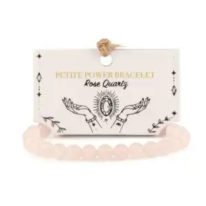 Petite Power Bracelet (17cmx6mm) - Rose Quartz