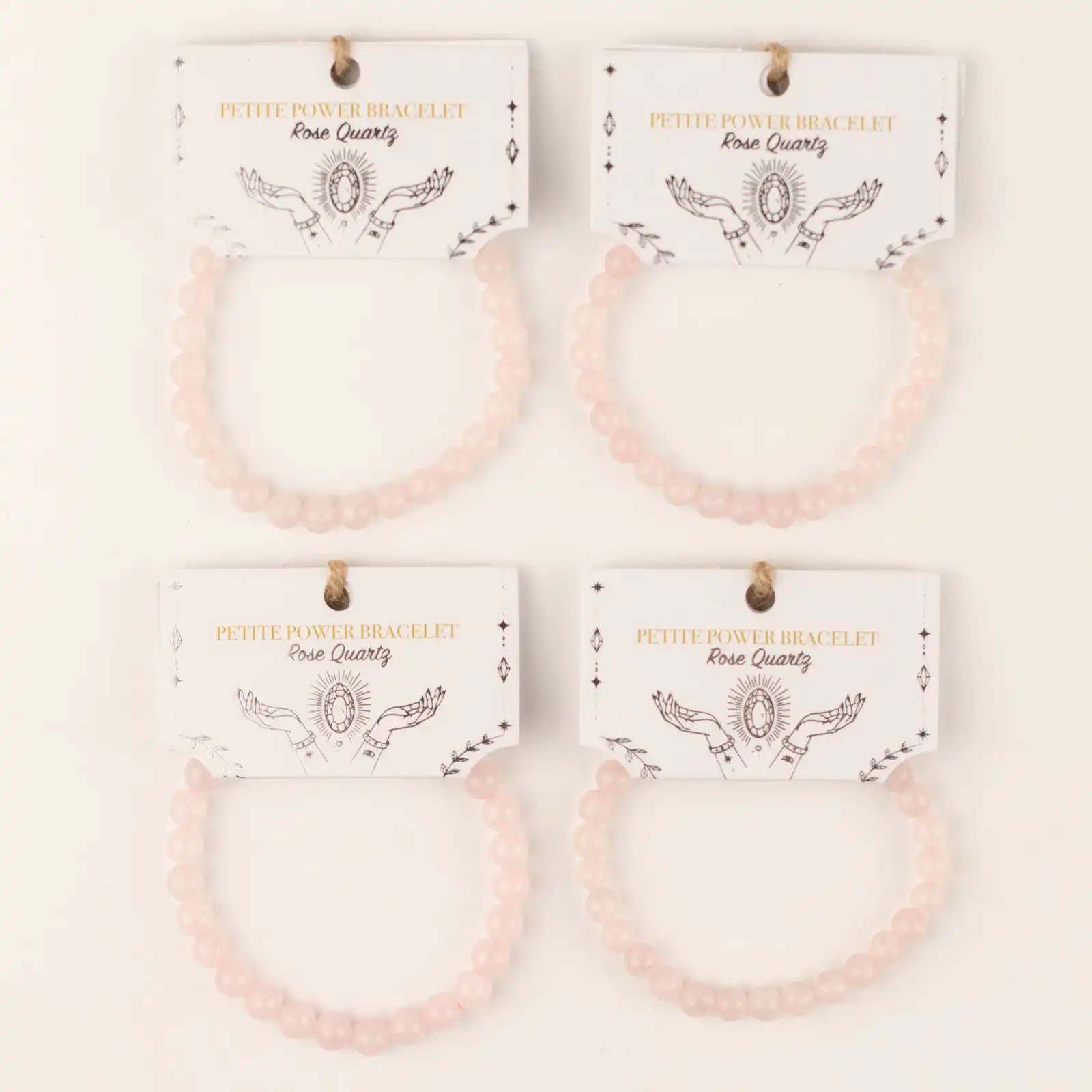 Petite Power Bracelet (17cmx6mm) - Rose Quartz