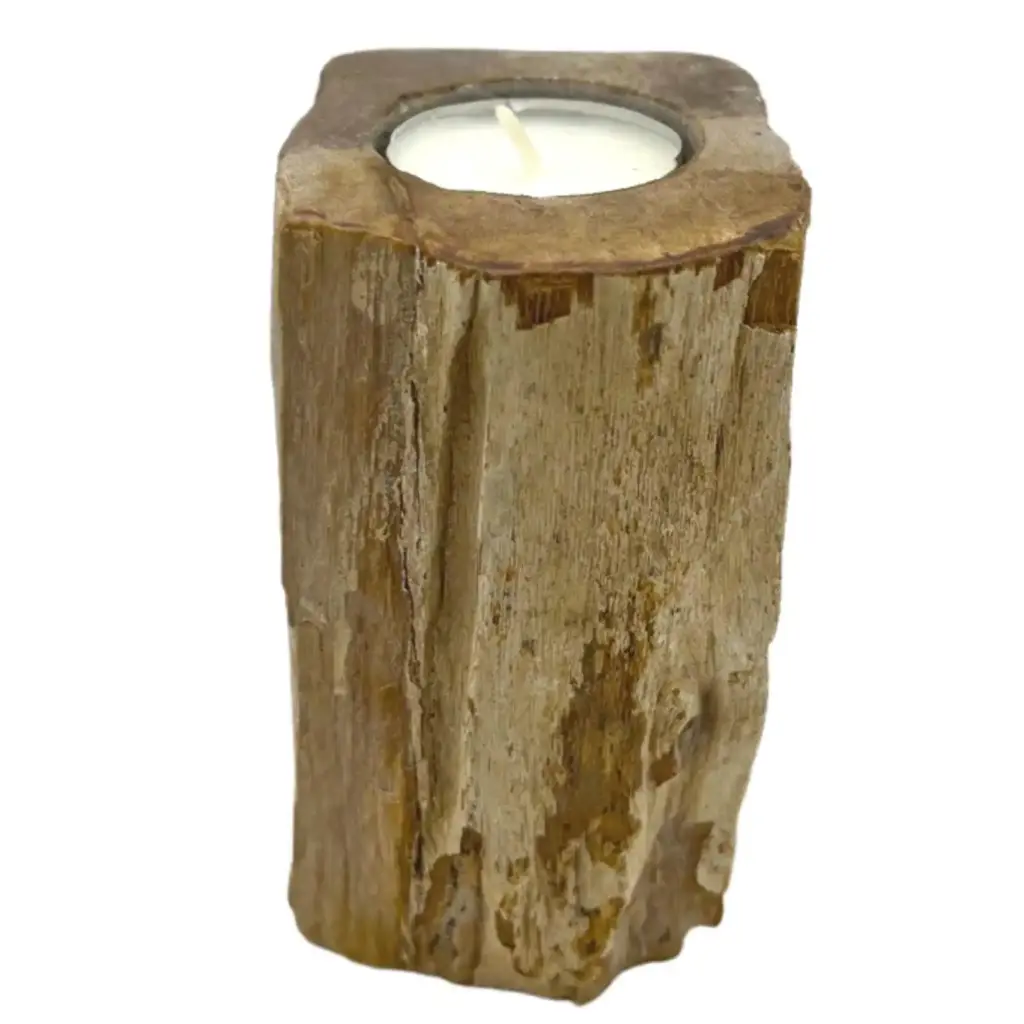 Petrified Wood Candle Holder – Single Tall | www.artisangoods.co.uk 2 Petrified Wood Candle Holder – Single Tall | www.artisangoods.co.uk 2