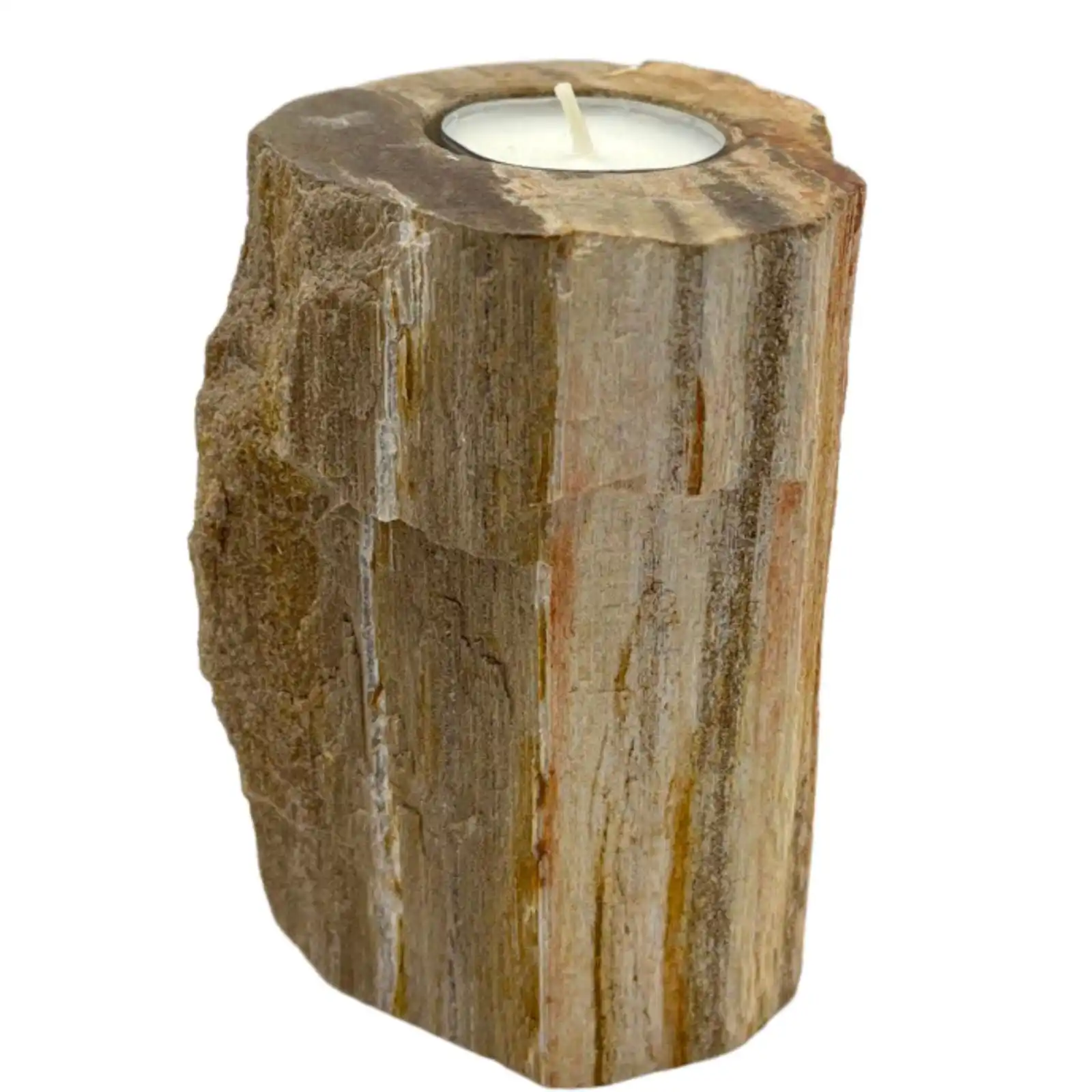 Petrified Wood Candle Holder – Single Tall | www.artisangoods.co.uk 2 Petrified Wood Candle Holder – Single Tall | www.artisangoods.co.uk 1