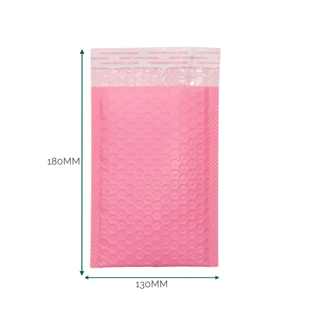 Pink Poly Bubble Envelope (130×180+40mm) | www.artisangoods.co.uk Pink Poly Bubble Envelope (130×180+40mm) | www.artisangoods.co.uk