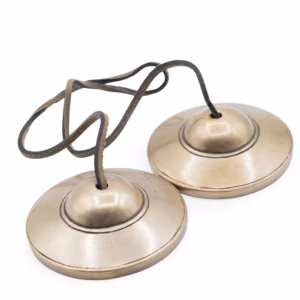 Premium Brass Tibetan Tingsha – Plain Traditional – approx 7.5cm (345gm) | www.artisangoods.co.uk
