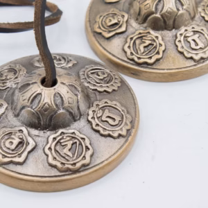 Premium Brass Tibetan Tingsha – Seven Chakra – approx 7cm (255gm) | www.artisangoods.co.uk 4